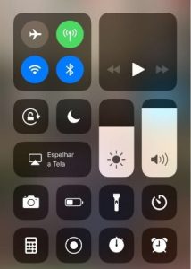 5 passos para gravar a tela de seu Iphone - Central de Controle