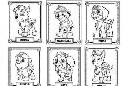 Desenhos para colorir patrulha canina