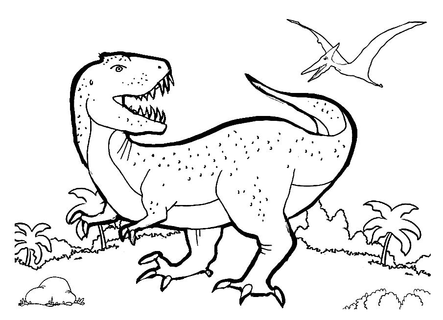 Dinossauro pra colorir