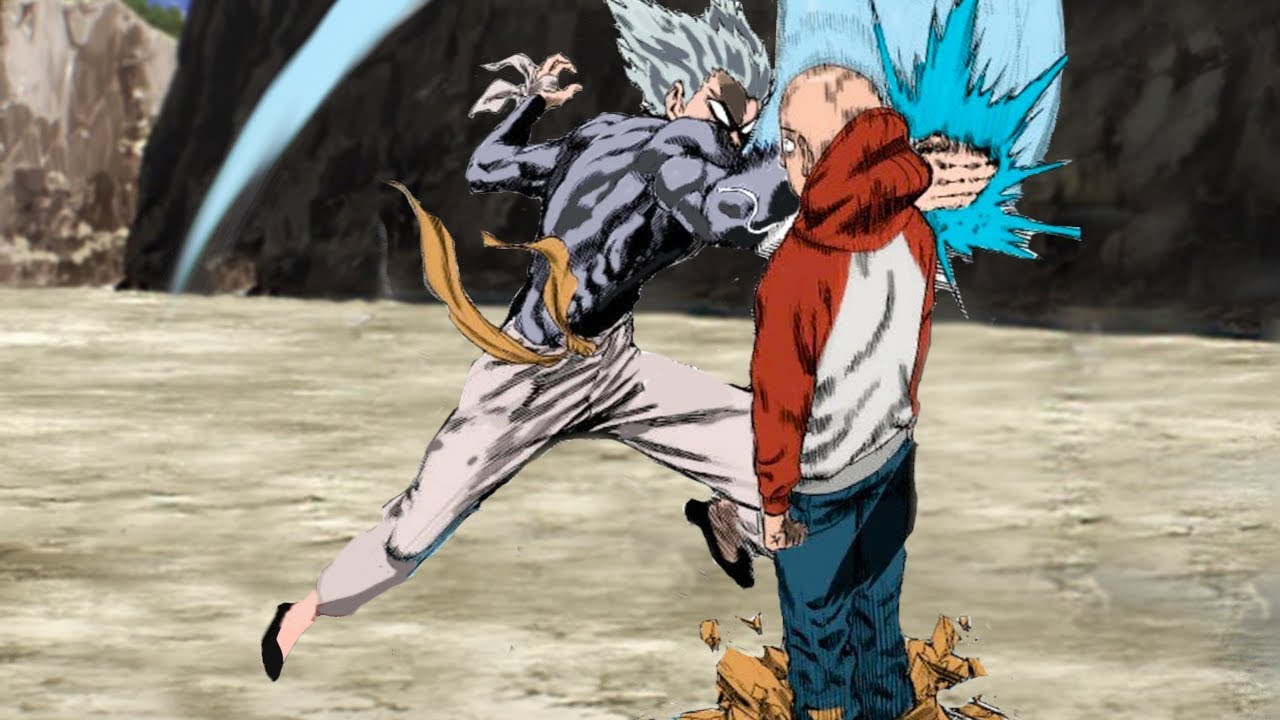 Saitama vs Garou One Punch Man