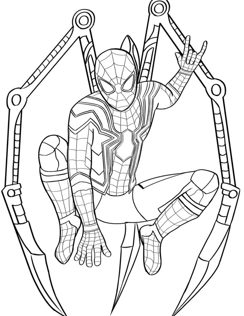 15 desenhos do homem aranha para pintar