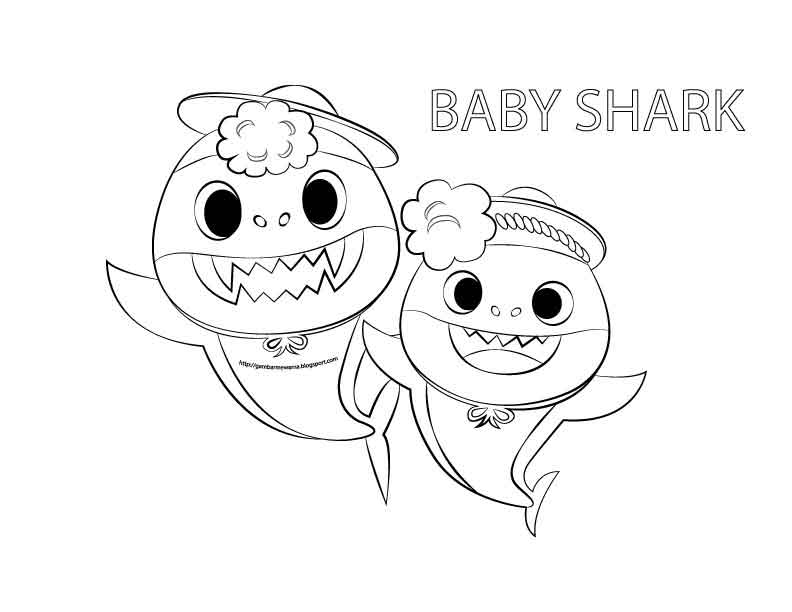 Divirta-se com diversos desenhos do Baby Shark para Colorir. São imagens para você baixar, imprimir e pintar de acordo com sua sua criatividade.