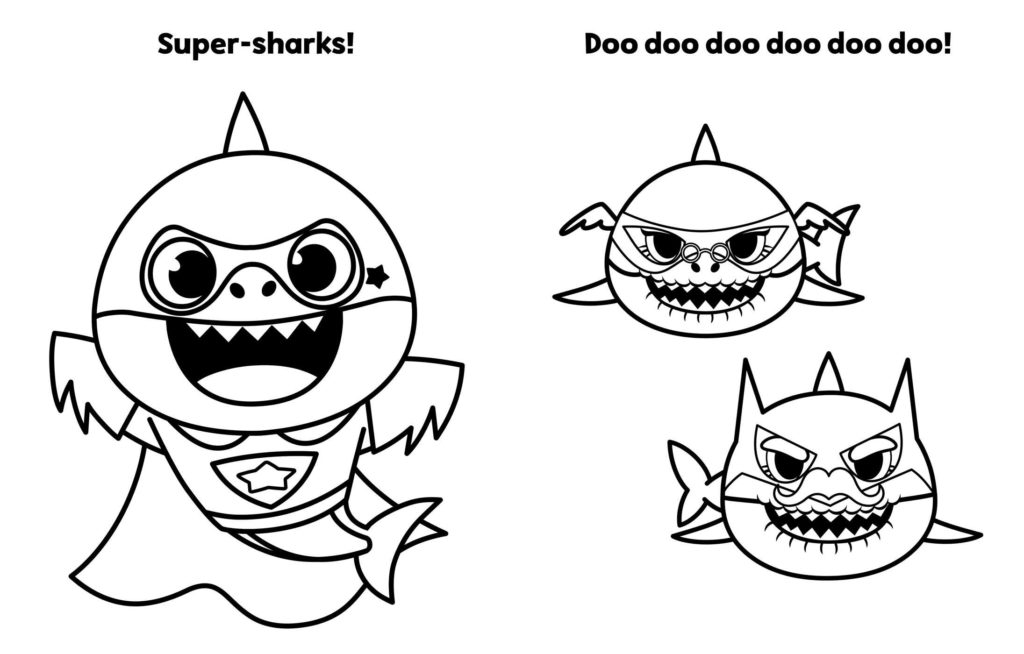 Divirta-se com diversos desenhos do Baby Shark para Colorir. São imagens para você baixar, imprimir e pintar de acordo com sua sua criatividade.