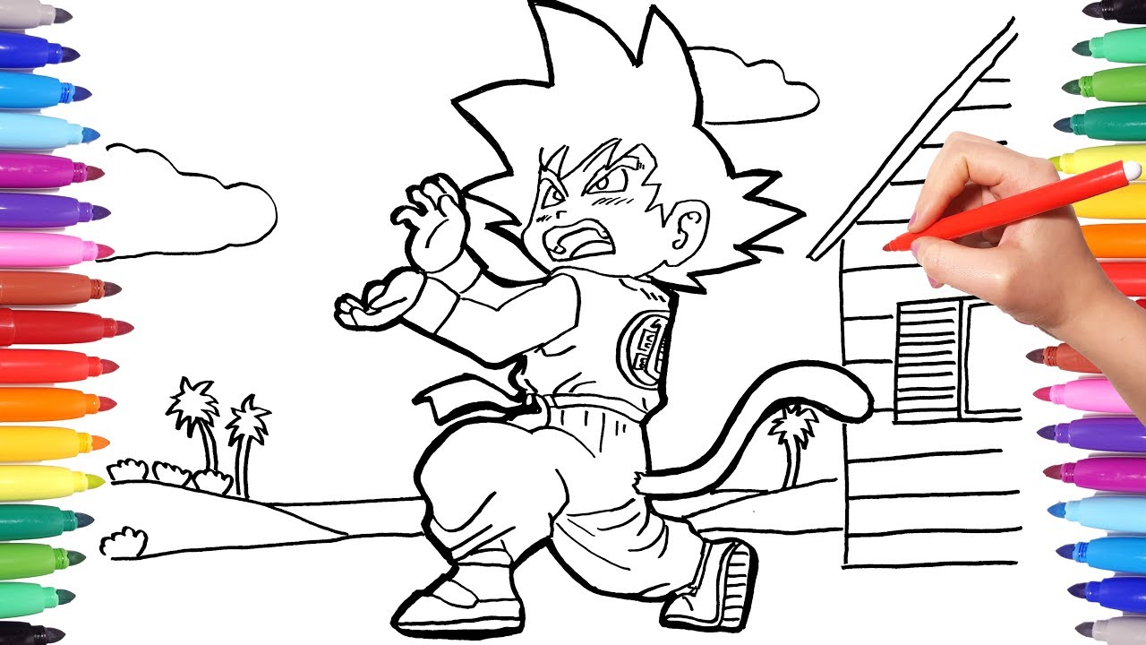 Imagem de Goku para imprimir e pintar - 7  Goku desenho, Son goku, Páginas  para colorir gratuitas