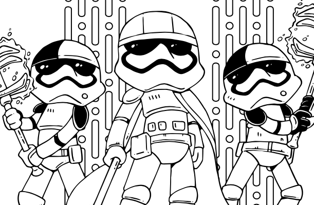 Desenhos de Star Wars para colorir, pintar, baixar e imprimir - 1