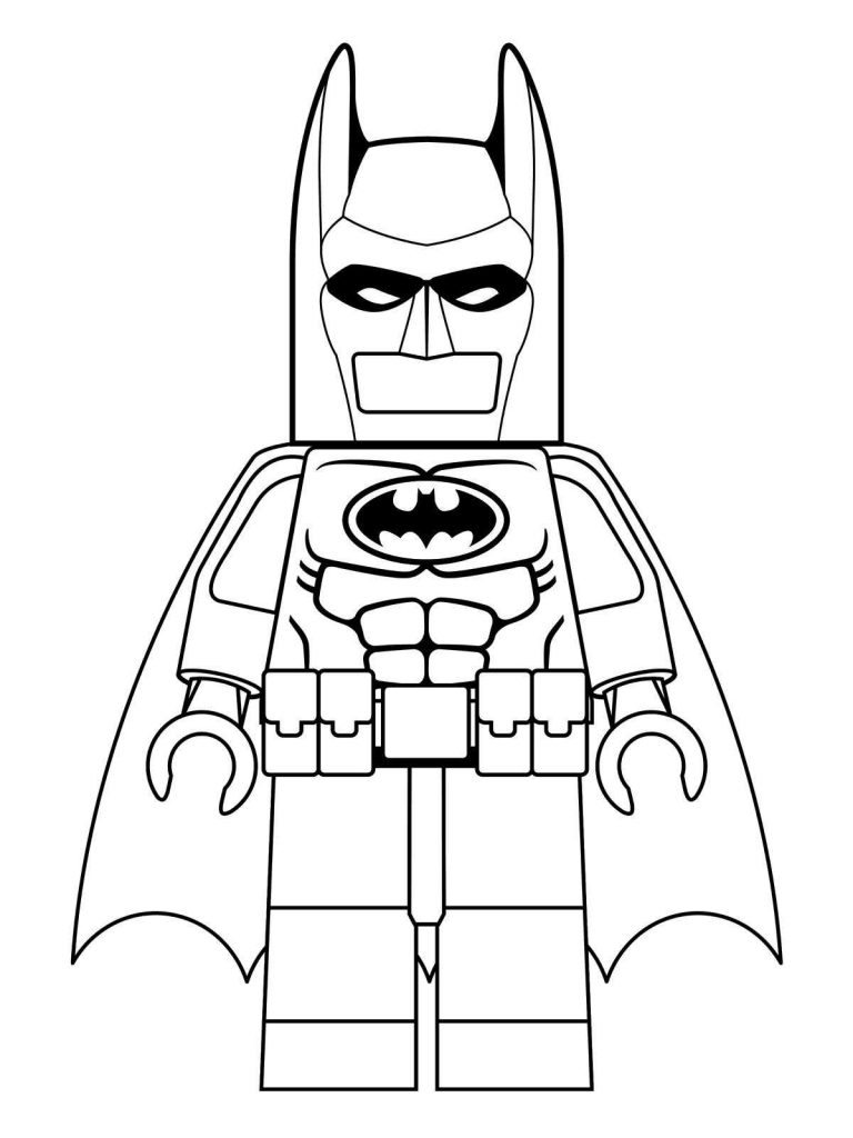 Desenhos do Batman para colorir, pintar, baixar e imprimir - Batman Coloring Page and Printable