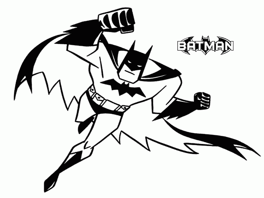 Desenhos do Batman para colorir, pintar, baixar e imprimir - Batman Coloring Page and Printable