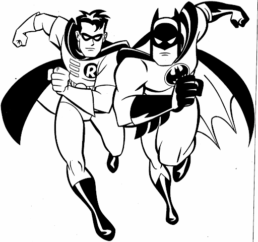 Desenhos do Batman para colorir, pintar, baixar e imprimir - Batman Coloring Page and Printable