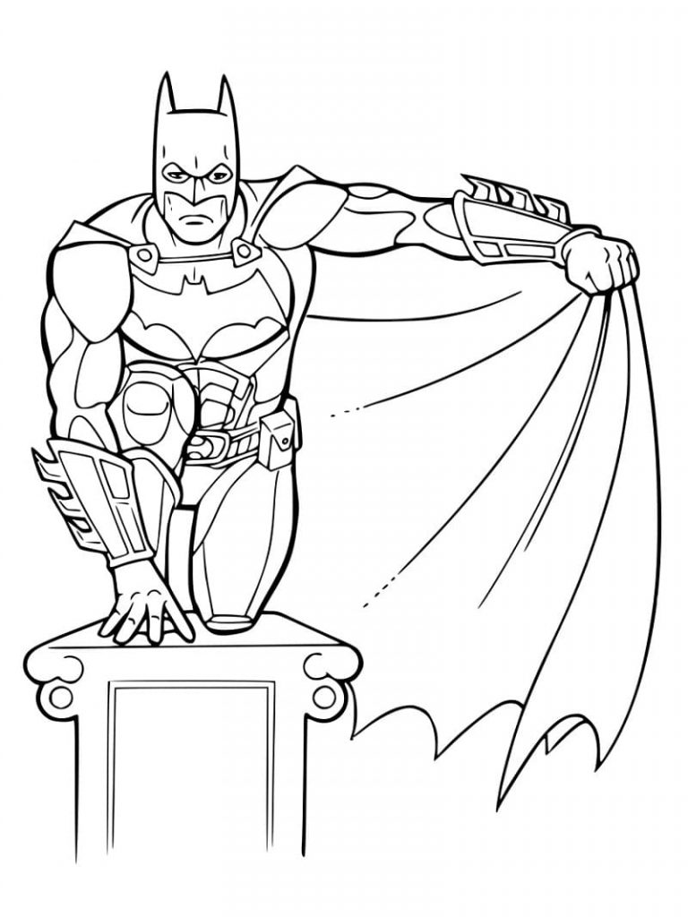 Desenhos do Batman para colorir, pintar, baixar e imprimir - Batman Coloring Page and Printable