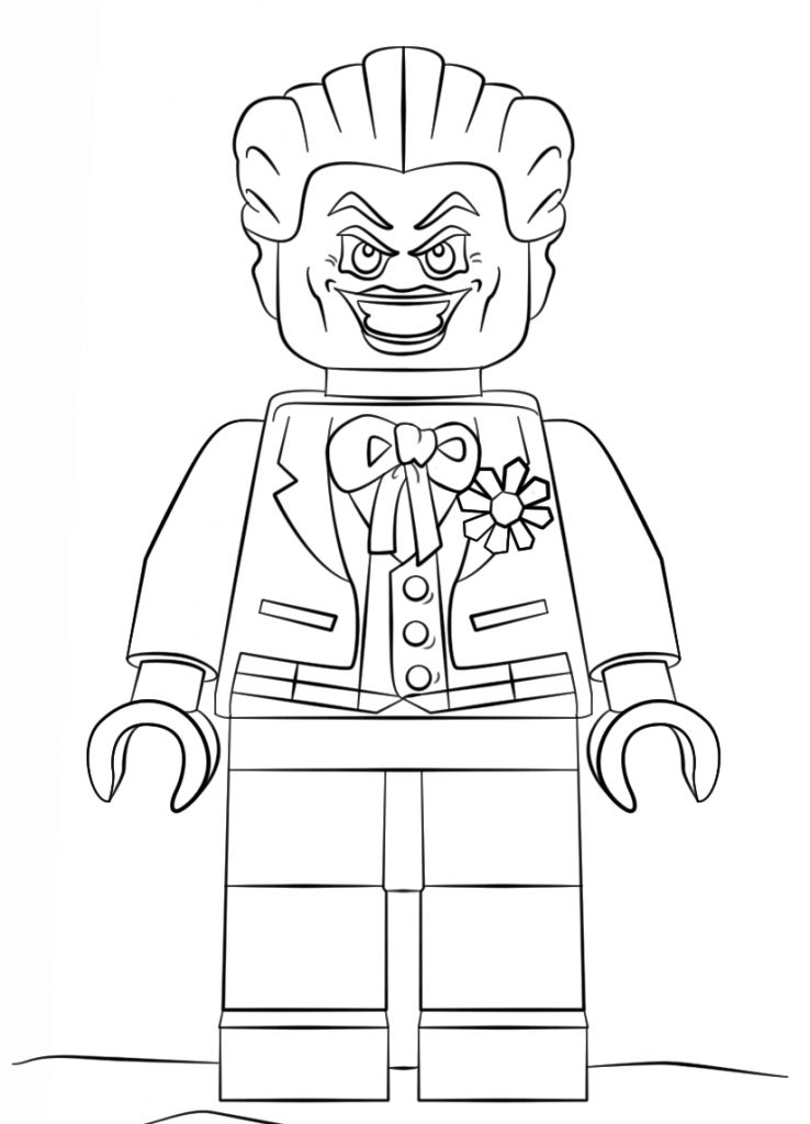 Desenhos do Coringa para colorir, pintar, baixar e imprimir - The Joker Coloring Page and Printable - 1