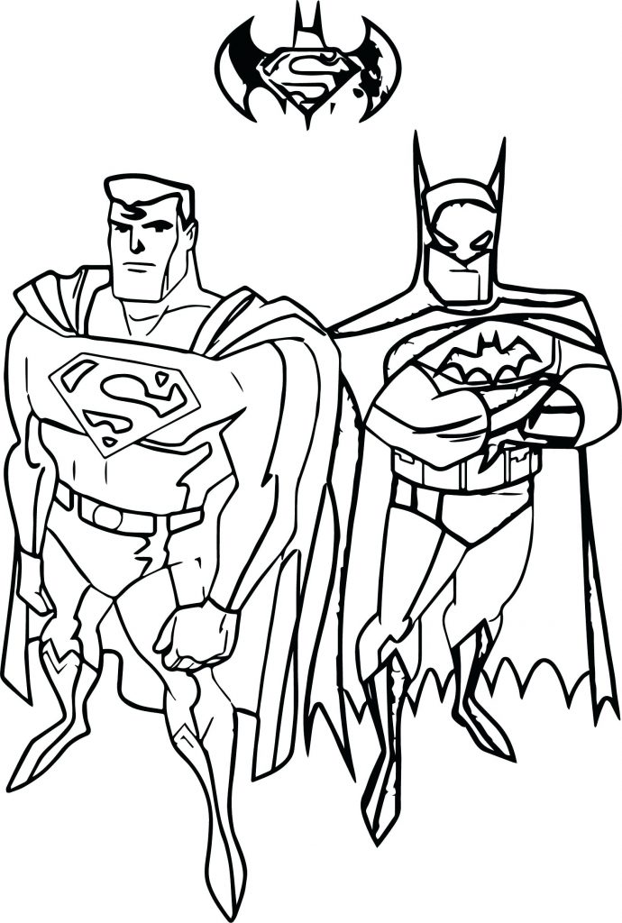 Desenhos do Superman para colorir, pintar, baixar e imprimir - Superman Coloring Page and Printable - 1