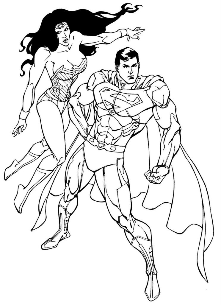 Desenhos do Superman para colorir, pintar, baixar e imprimir - Superman Coloring Page and Printable - 1