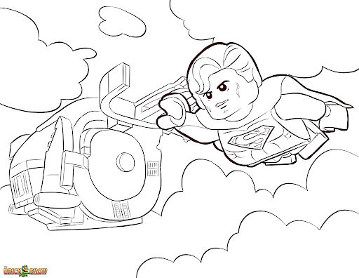 Desenhos do Superman para colorir, pintar, baixar e imprimir - Superman Coloring Page and Printable - 1