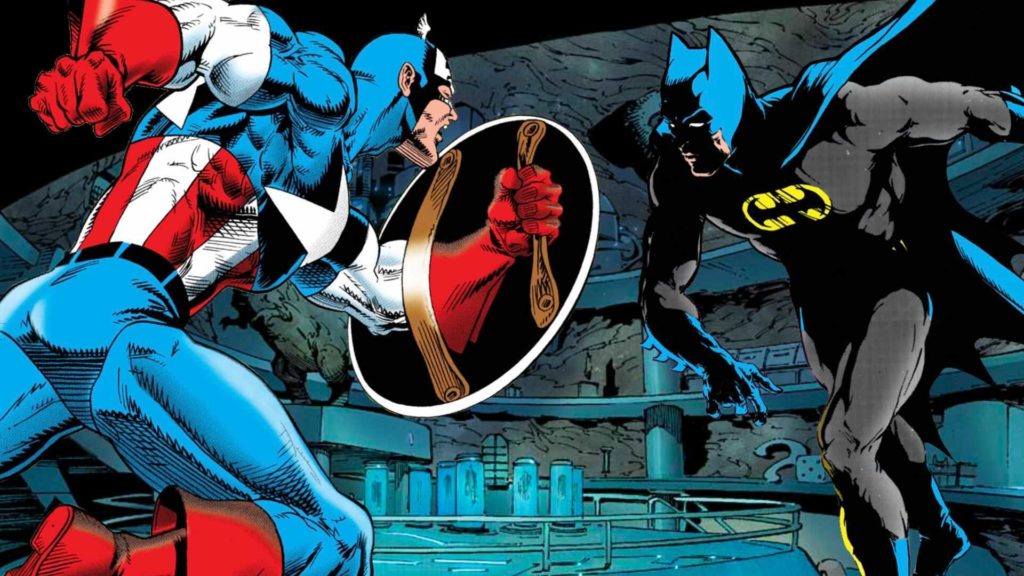 Heróis da Marvel vs DC - quem venceria - Batman vs Capitão América