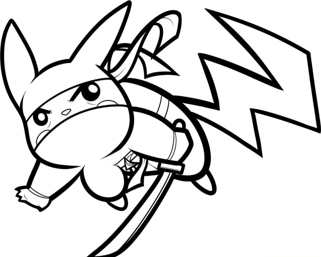 Pikachu Coloring Page - Download and Printable Images. Spark your creativity with beautiful Pikachu designs. Enjoy!