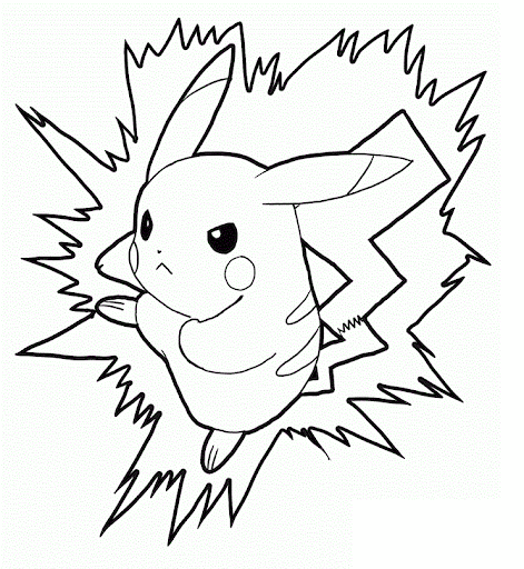 Pikachu Coloring Page - Download and Printable Images. Spark your creativity with beautiful Pikachu designs. Enjoy!