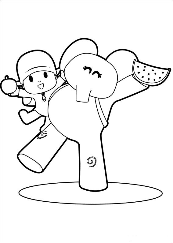 Divirta-se com diversas imagens para pintar desse personagem tão querido. Confira agora Pocoyo desenho para colorir, baixar e imprimir grátis.