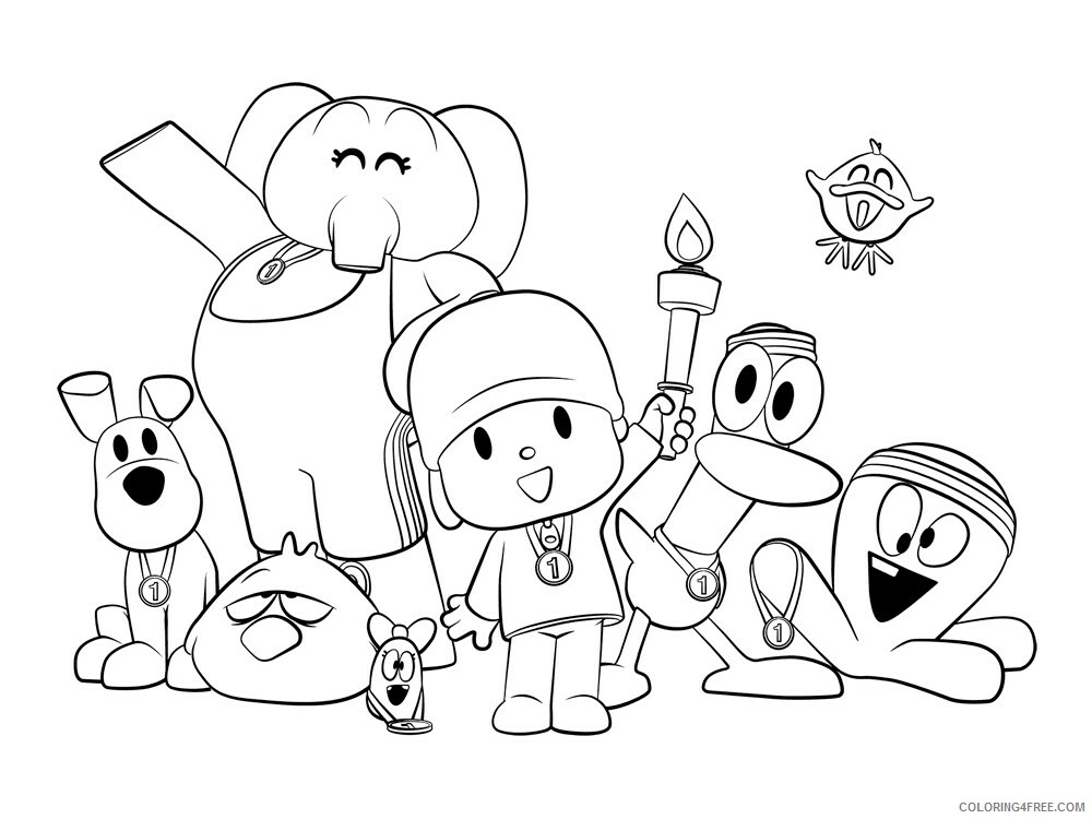 Divirta-se com diversas imagens para pintar desse personagem tão querido. Confira agora Pocoyo desenho para colorir, baixar e imprimir grátis.