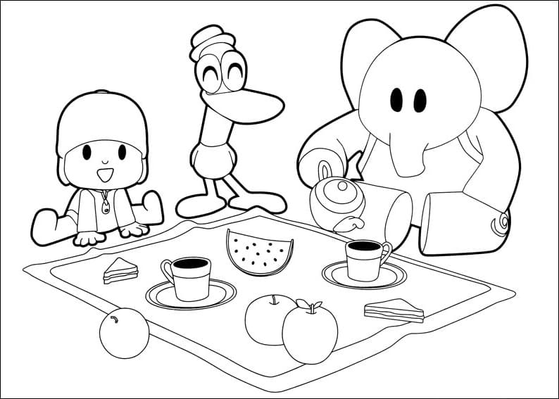 Divirta-se com diversas imagens para pintar desse personagem tão querido. Confira agora Pocoyo desenho para colorir, baixar e imprimir grátis.