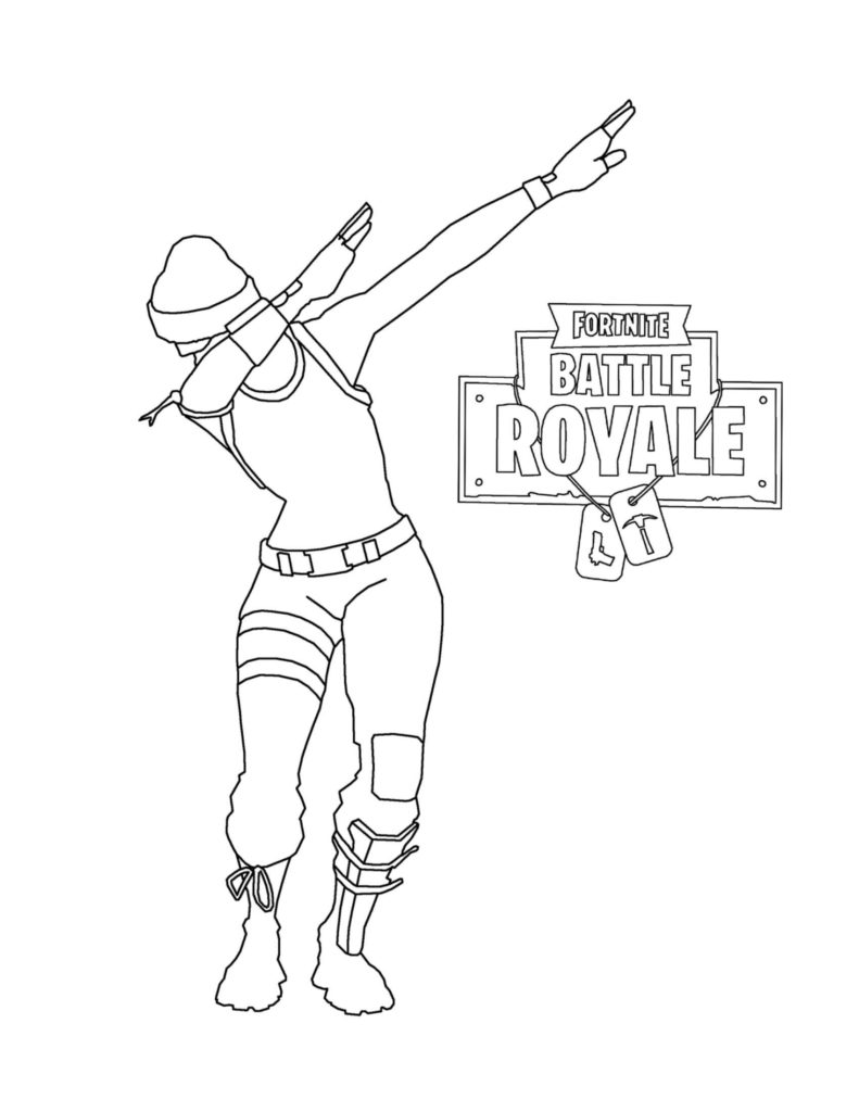 Fortnite Coloring Page - Battle Royale - Download and Printable. Paint several images and characters from the game that won everyone over.