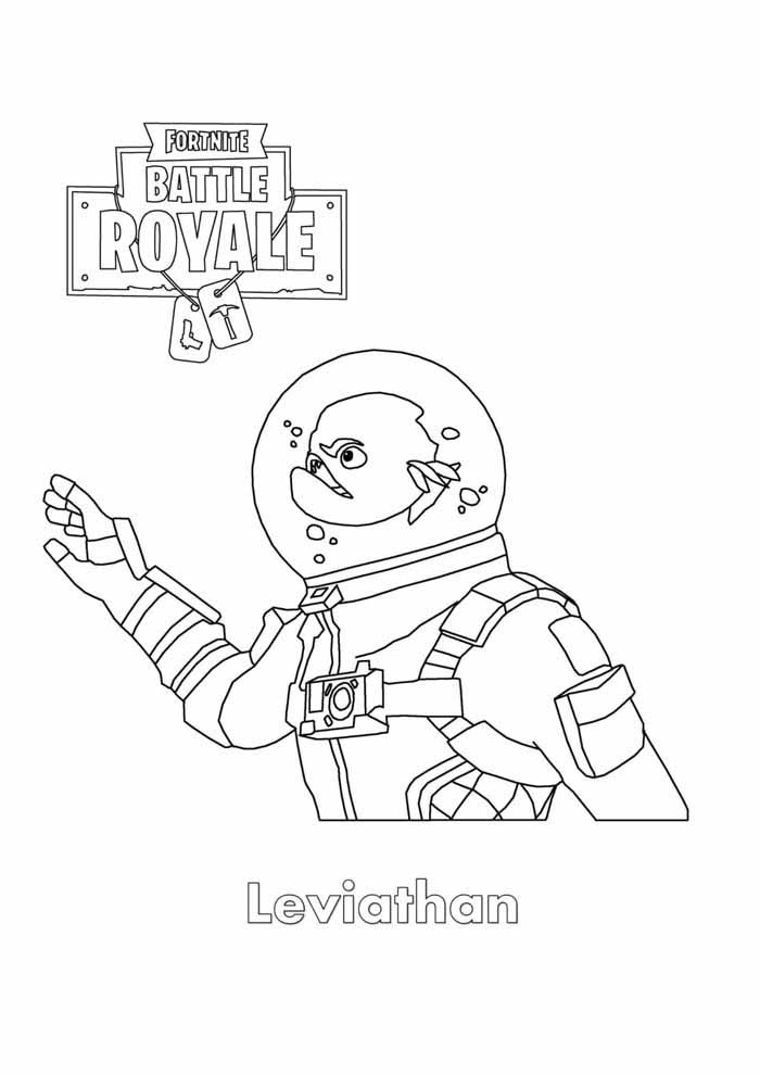 Fortnite Coloring Page - Battle Royale - Download and Printable. Paint several images and characters from the game that won everyone over.