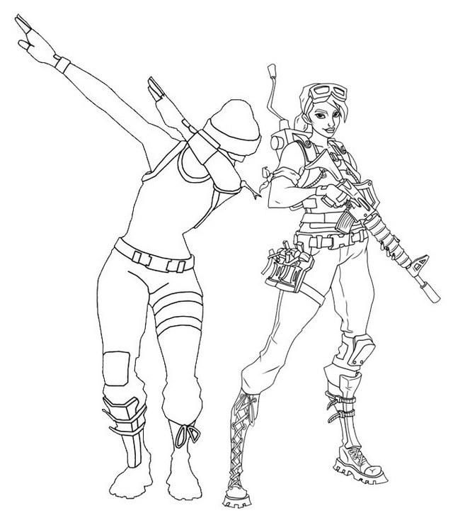 Fortnite Coloring Page - Battle Royale - Download and Printable. Paint several images and characters from the game that won everyone over.