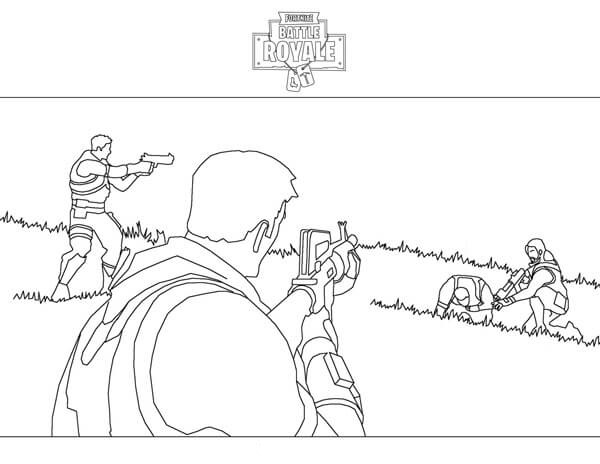 Fortnite Coloring Page - Battle Royale - Download and Printable. Paint several images and characters from the game that won everyone over.