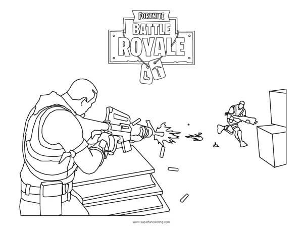 Fortnite Coloring Page - Battle Royale - Download and Printable. Paint several images and characters from the game that won everyone over.