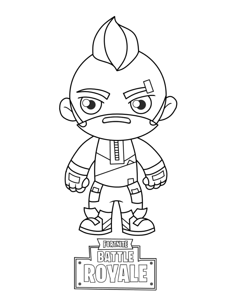 Fortnite Coloring Page - Battle Royale - Download and Printable. Paint several images and characters from the game that won everyone over.