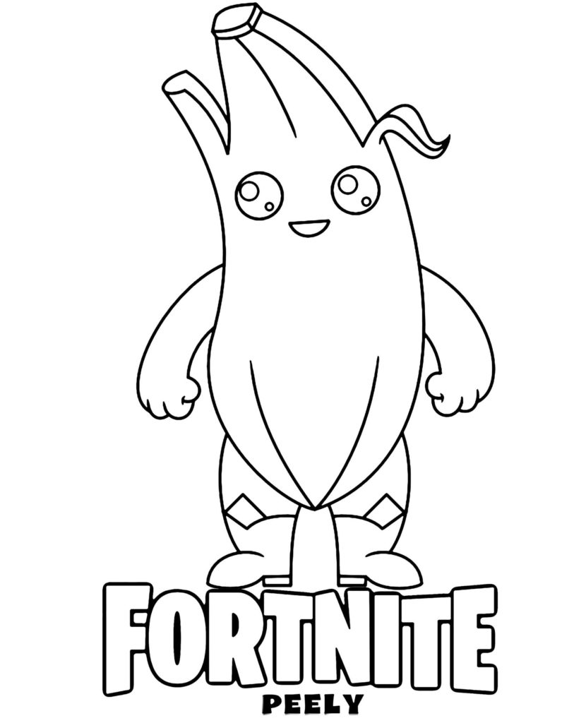 Fortnite Coloring Page - Battle Royale - Download and Printable. Paint several images and characters from the game that won everyone over.