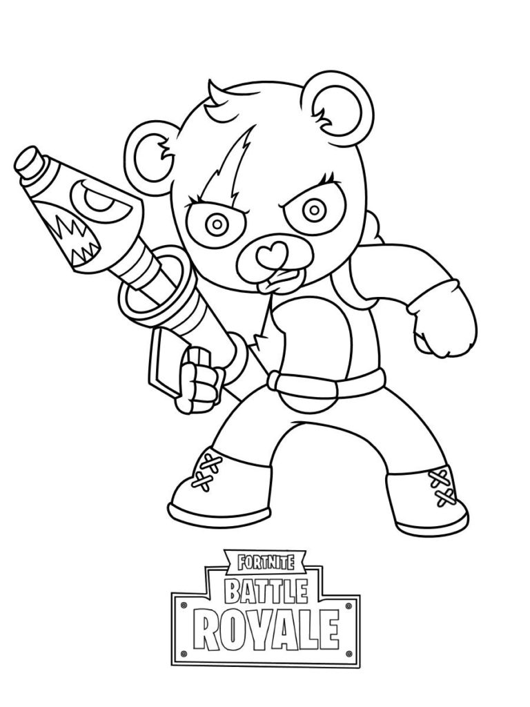 Fortnite Coloring Page - Battle Royale - Download and Printable. Paint several images and characters from the game that won everyone over.