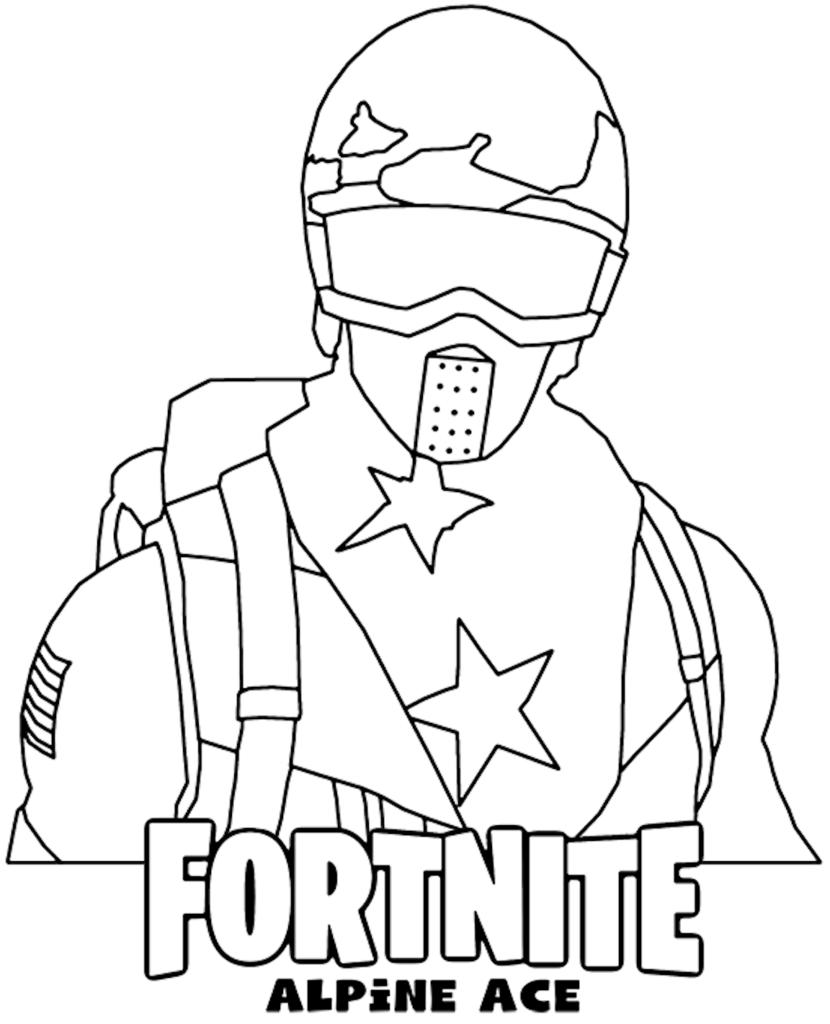 Fortnite Coloring Page - Battle Royale - Download and Printable. Paint several images and characters from the game that won everyone over.