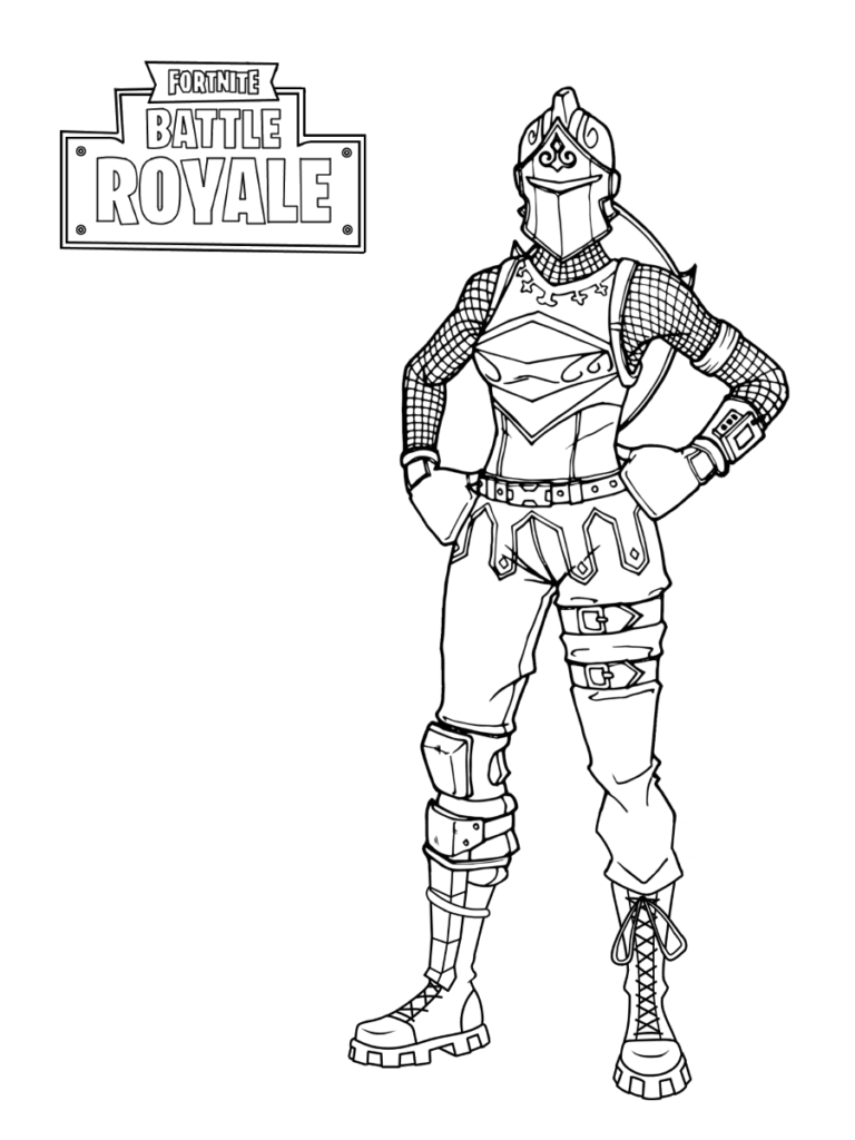 Fortnite Coloring Page - Battle Royale - Download and Printable. Paint several images and characters from the game that won everyone over.