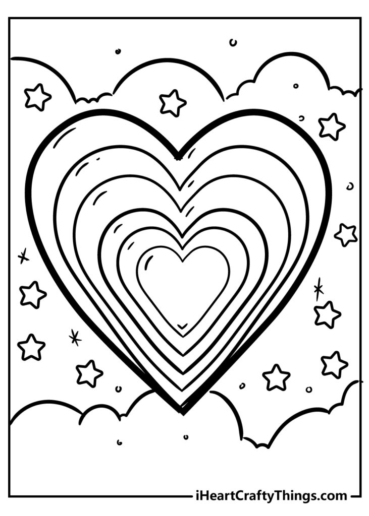 Rainbow Coloring Page - Download and Printable Images. Spark your creativity with beautiful rainbow designs.