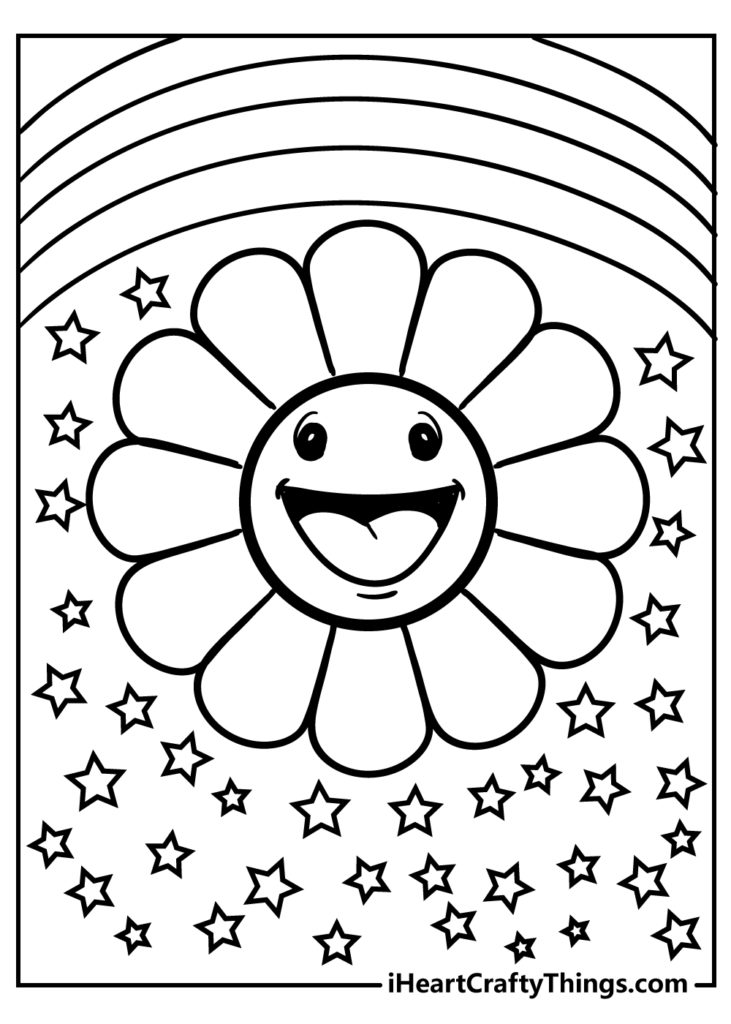 Rainbow Coloring Page - Download and Printable Images. Spark your creativity with beautiful rainbow designs.