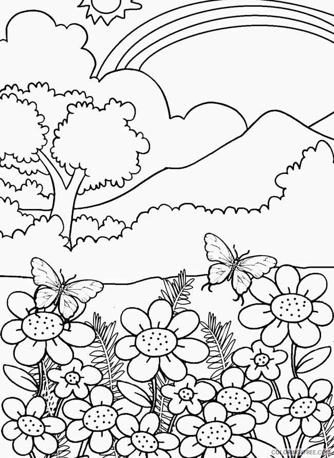 Rainbow Coloring Page - Download and Printable Images. Spark your creativity with beautiful rainbow designs.