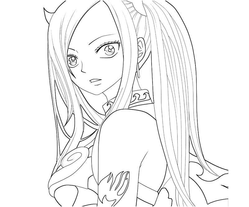 Erza Scarlet - Fairy Tail desenho para colorir, baixar e imprimir - 9