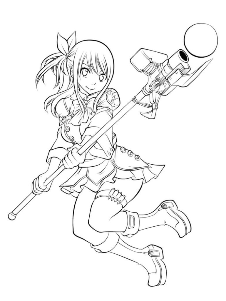 Lucy Heartfilia desenho para colorir baixar e imprimir - 10