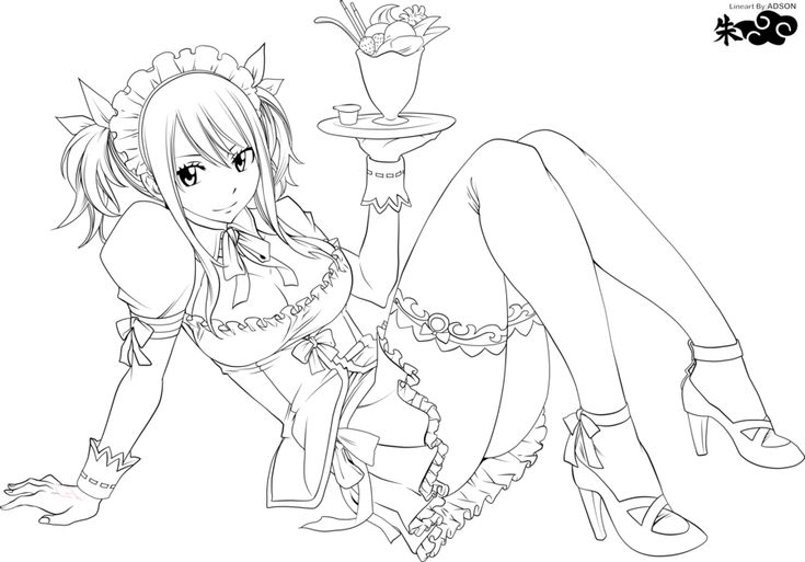 Lucy Heartfilia desenho para colorir baixar e imprimir - 12