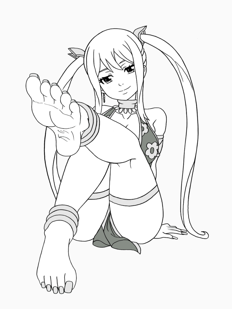 Lucy Heartfilia desenho para colorir baixar e imprimir - 7