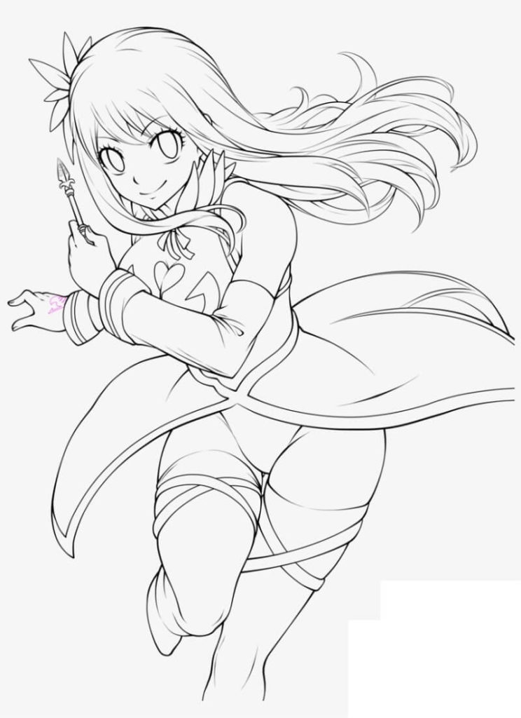 Lucy Heartfilia desenho para colorir baixar e imprimir - 8