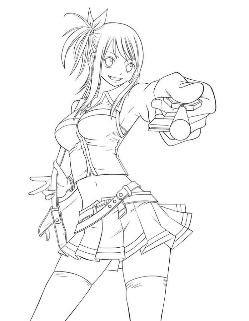 Lucy Heartfilia desenho para colorir baixar e imprimir - 9