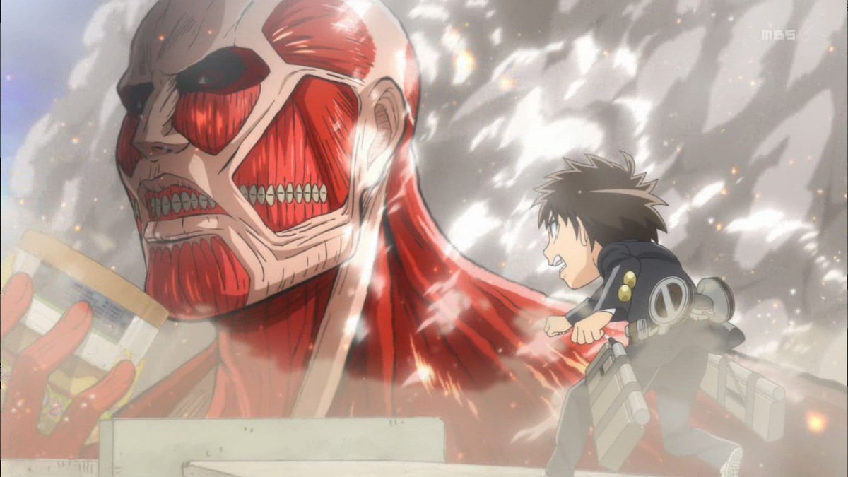 Shingeki No Kyojin Chuugakkou #EP 2-Perseguição! Escola