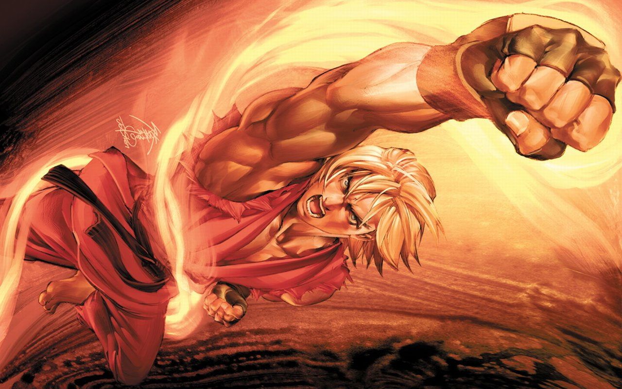 Qual altura de Ken Masters - Street Fighter? Qual sua idade, data de nascimento? Confira a Ficha Técnica completa do personagem.