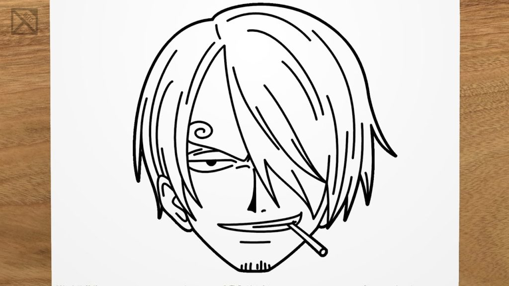 Sanji desenho para colorir, baixar e imprimir do anime One Piece e caprichar na pintura. Mostre sua arte no cozinheiro do bando do chapéu de palha.