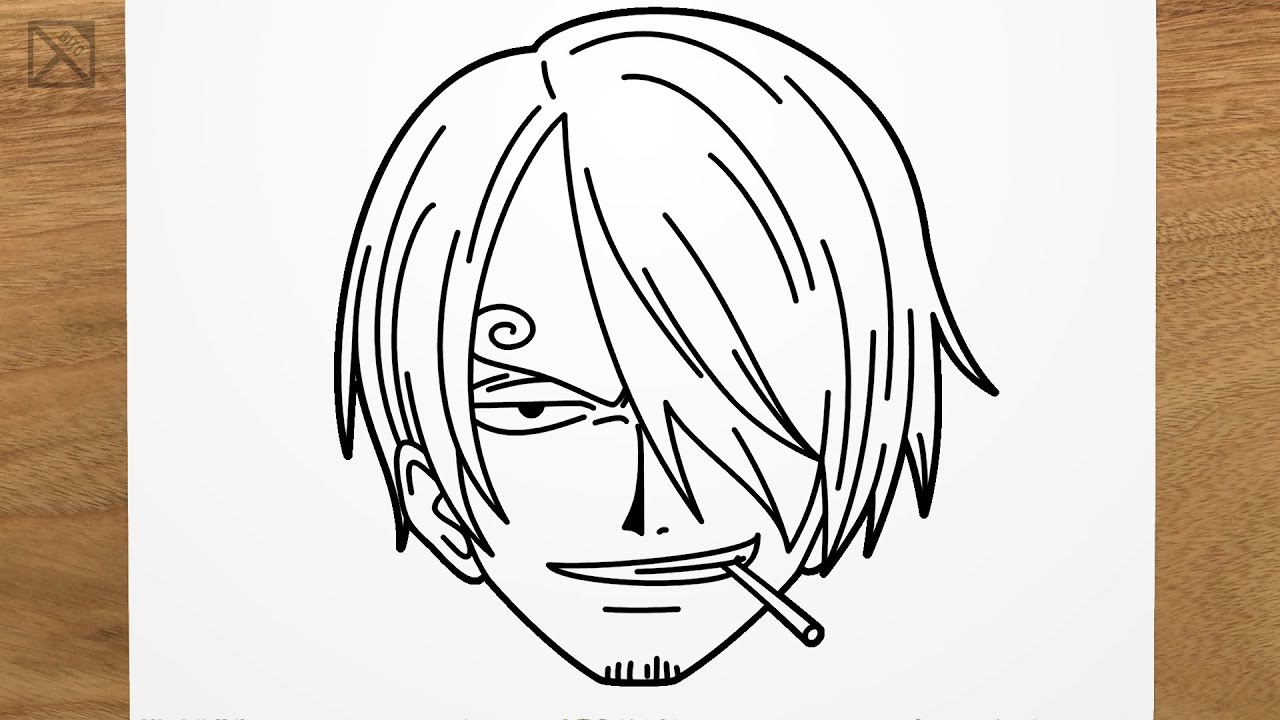 Sanji desenho para colorir, baixar e imprimir do anime One Piece e caprichar na pintura. Mostre sua arte no cozinheiro do bando do chapéu de palha.