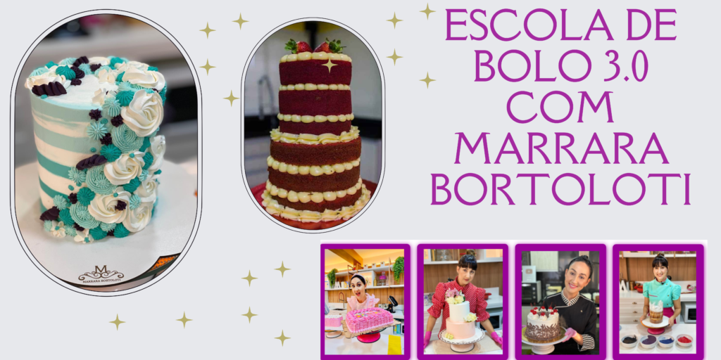 Curso de bolo 3.0 imperdível renda extra marrara Bortolotia