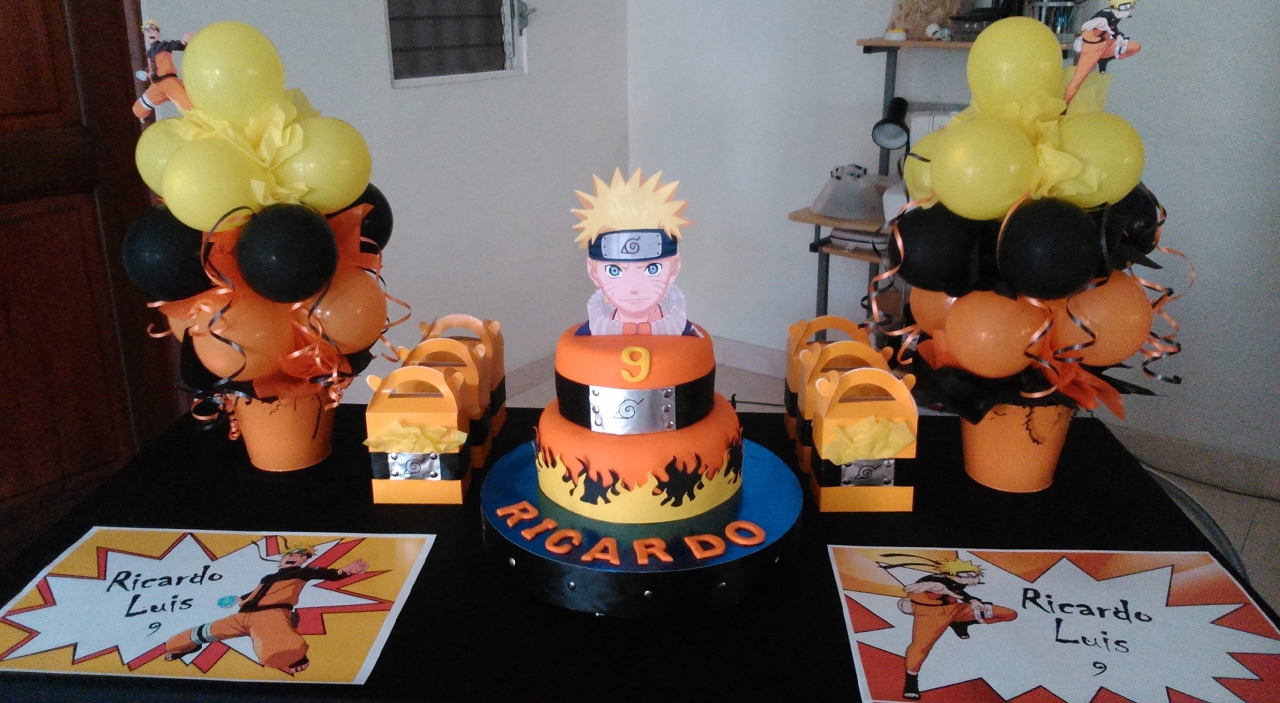ideias de topos de bolo, de cackes e cupcakes com o tema Naruto Clássico e Naruto Shippuden para animar sua festa.