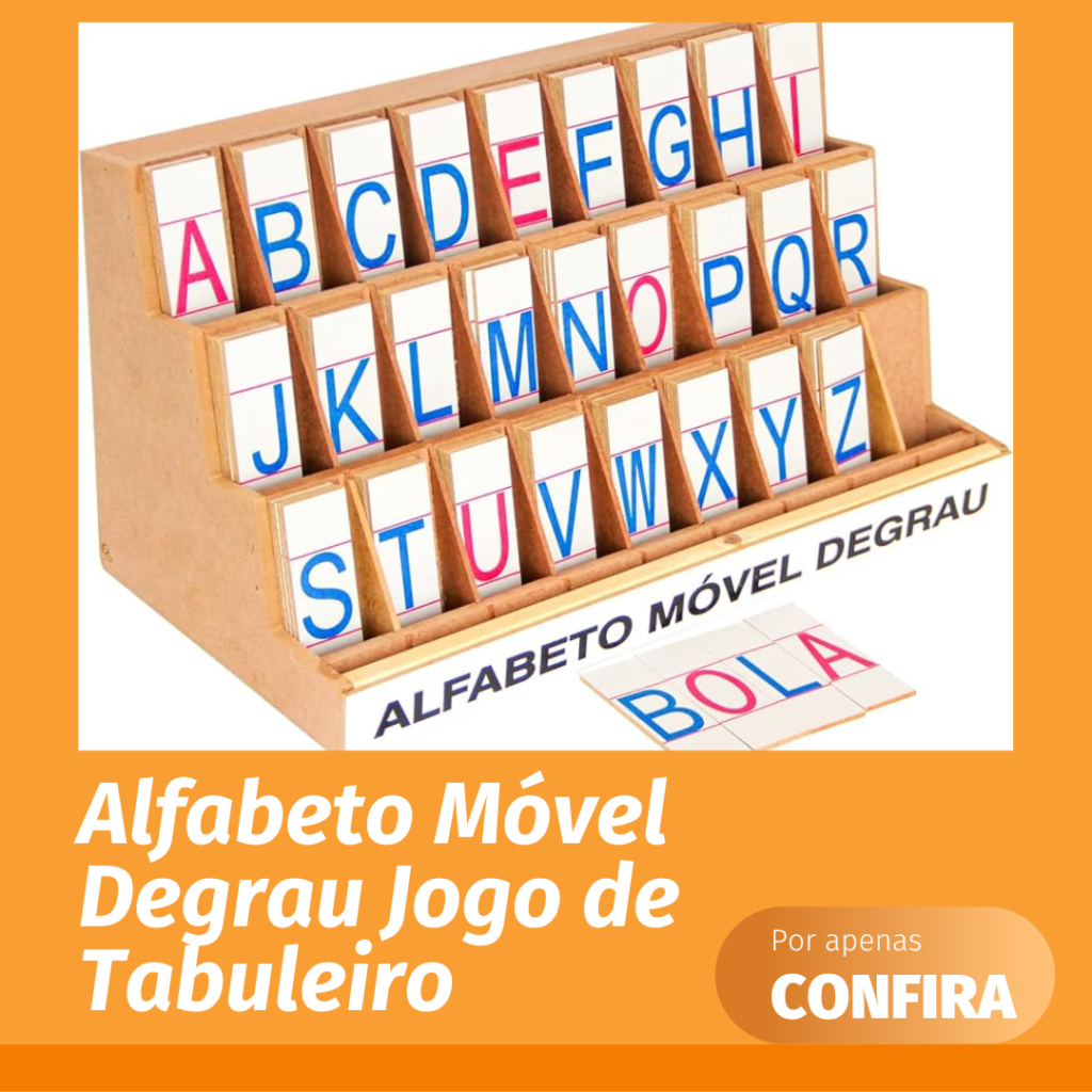 Alfabeto Móvel Degrau Jogo de Tabuleiro