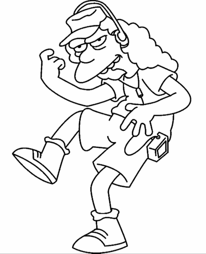 The Simpsons Coloring Page and Printable - have fun painting Simpsons characters: Homer, Lisa, Bart Marge, Maggie and many others.